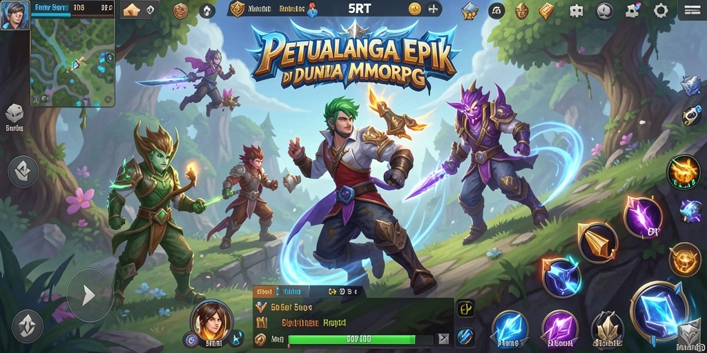 Tampilkan aksi mendebarkan dalam dunia MMORPG 5RT.
