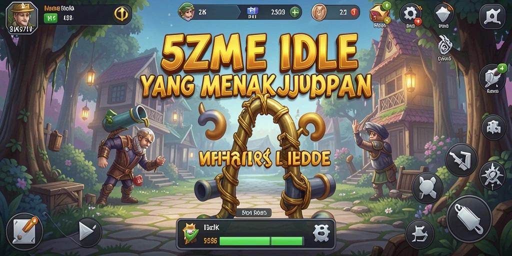 Tampilan gameplay <strong>5ZK</strong> yang menarik dengan unsur Idle yang menawan.