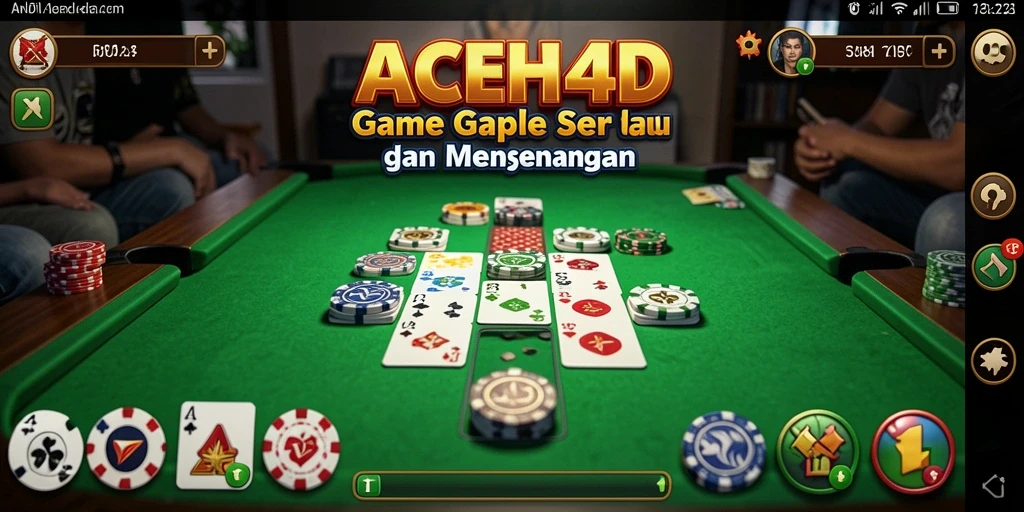 Tampilan gameplay Gaple yang seru dan interaktif.