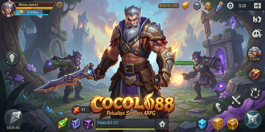 Tampilan gameplay COCOL88 yang menarik dan penuh aksi dalam dunia ARPG.