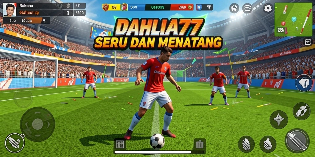 Screenshot gameplay DAHLIA77 menunjukkan aksi seru dalam olahraga.