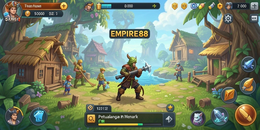 Tangkapan layar gameplay <strong>EMPIRE88</strong> menampilkan aksi seru dari permainan Idle.