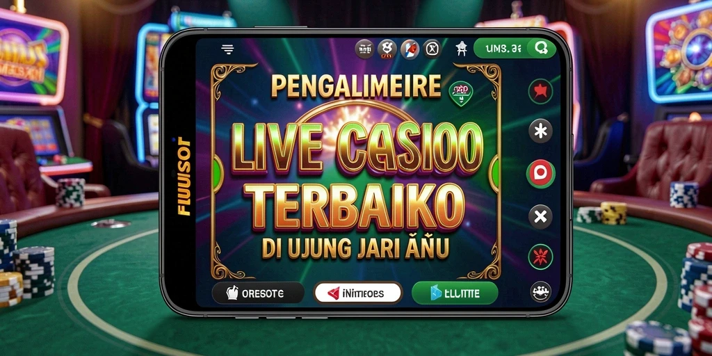 Tampilan gameplay FUFUSLOT yang mendebarkan dengan dealer live.