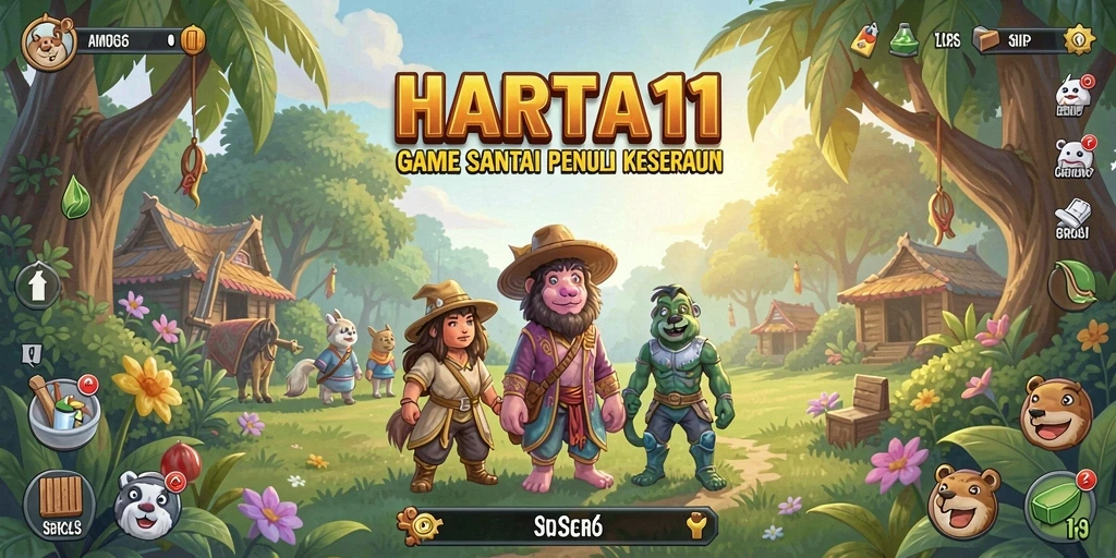 Tampilan utama HARTA11 dengan gameplay yang seru dan interaktif.