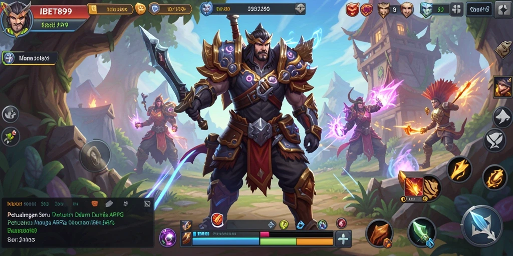 Tangkapan layar utama gameplay ARPG yang mendebarkan di IBET899.
