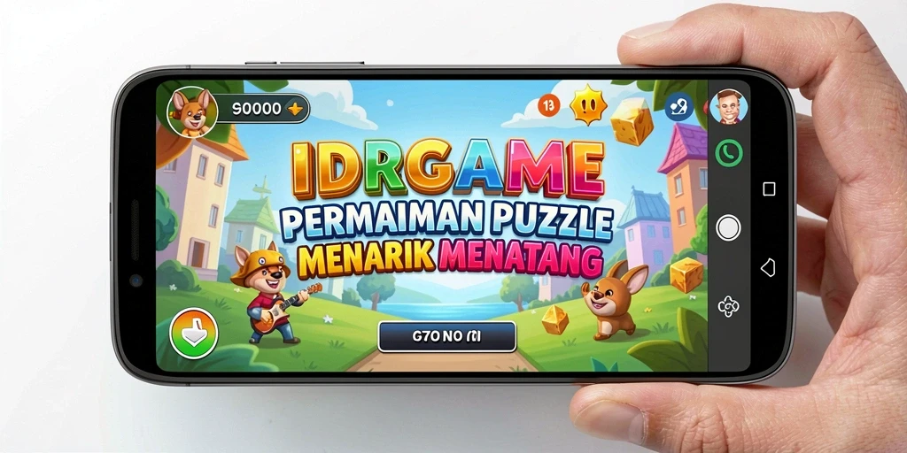 Tampilan gameplay puzzle yang menantang dan mengasyikkan.
