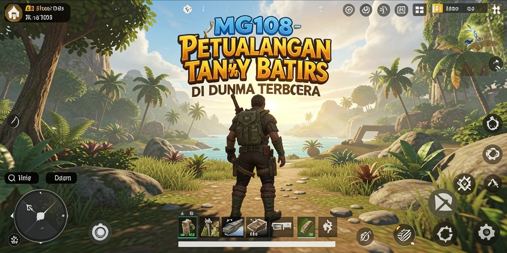 Tangkapan layar gameplay MG108 menampilkan petualangan seru di dunia terbuka.