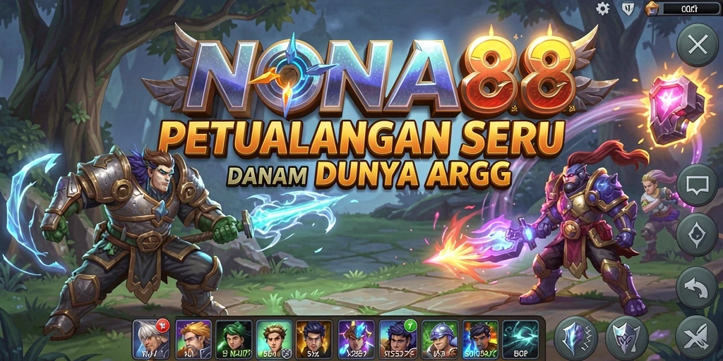 Screenshot NONA88 menampilkan aksi mendebarkan dalam pertempuran ARPG.