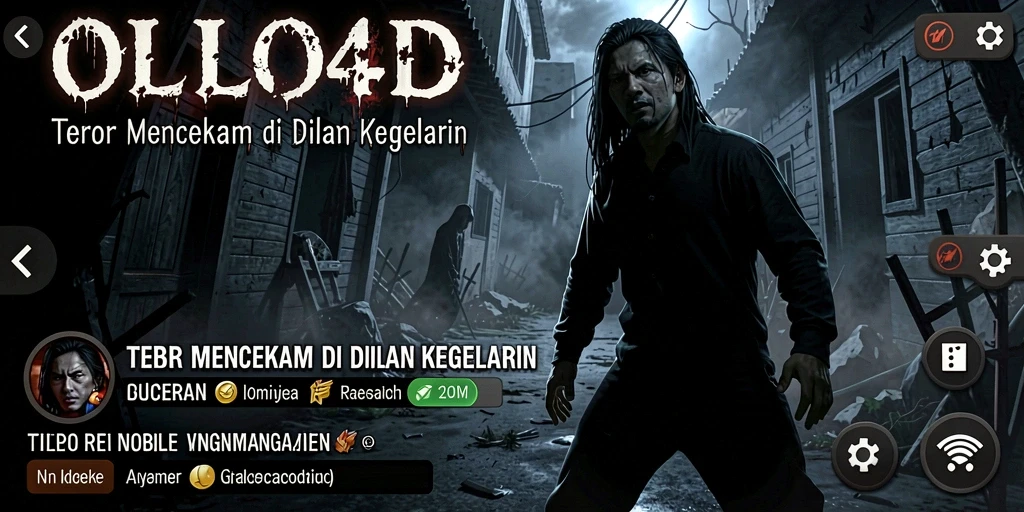 Tangkapan layar OLLO4D menunjukkan suasana permainan yang menyeramkan dan menegangkan.