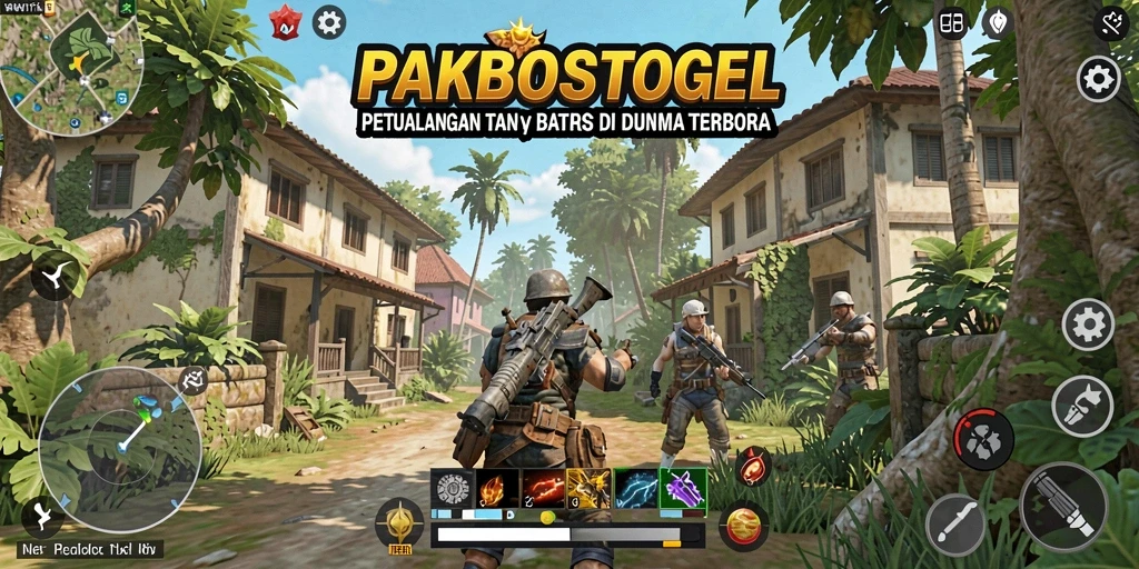 Tampilan gameplay PAKBOSTOGEL dalam dunia terbuka yang memukau.