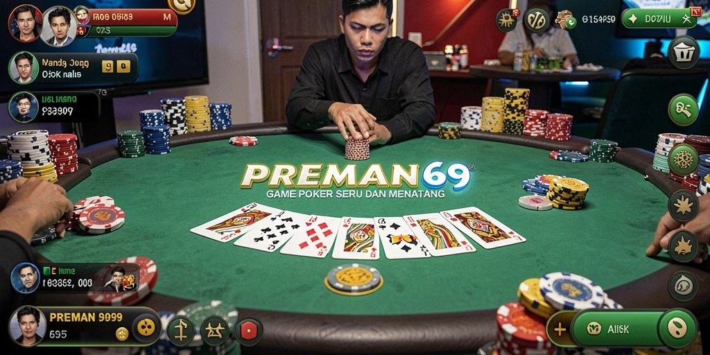 Gameplay menarik dan intens di PREMAN69.