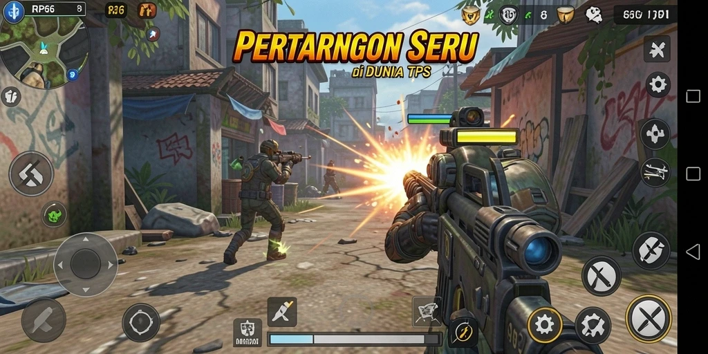 Tampilan gameplay seru di dunia RP66 yang menegangkan.