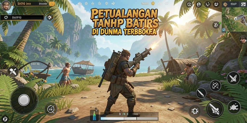 Screenshot gameplay SVIP10 yang menampilkan eksplorasi dunia terbuka yang menawan.