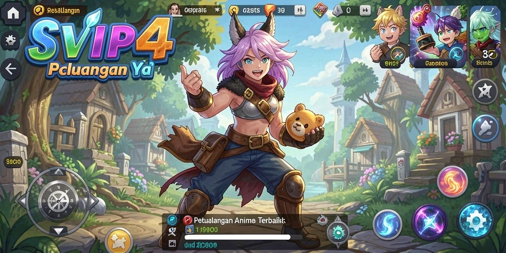 Tampilan gameplay SVIP4 dengan karakter Anime yang menawan.