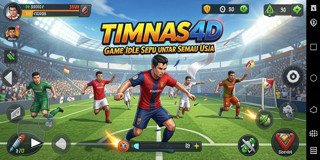 Screenshot gameplay TIMNAS4D menampilkan aksi seru dan strategi tim.