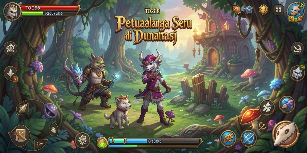 Screenshot TO288 menampilkan karakter beraksi di dunia petualangan yang menakjubkan.