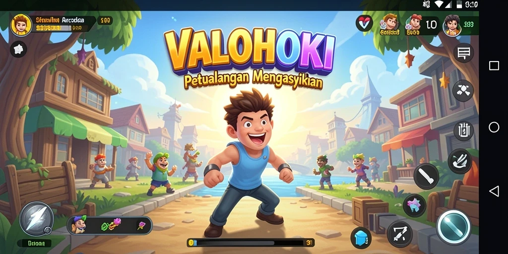 Tampilan gameplay seru dari VALOHOKI dengan grafik yang memukau.