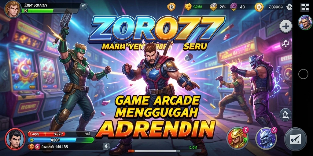 Tampilan gameplay ZORO77 yang mengasyikkan dan penuh tantangan.